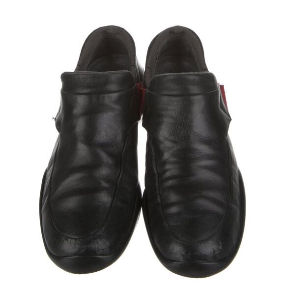 PRADA Unisex Sport Black Leather Loafer Linea Rossa 0950 EU 37 US 6.5-7 - Picture 6 of 6